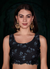 Attractive Looking Saree in Black Colour